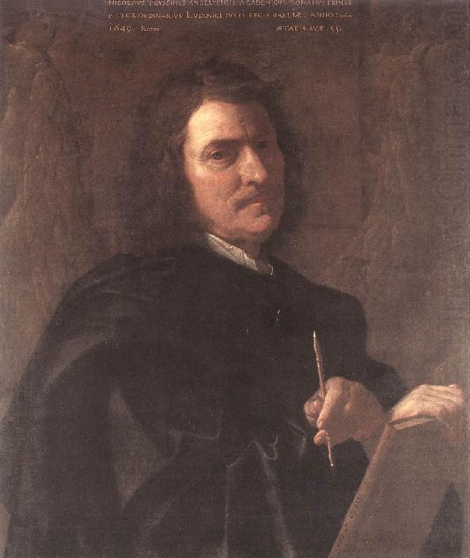 POUSSIN, Nicolas Self-Portrait af china oil painting image